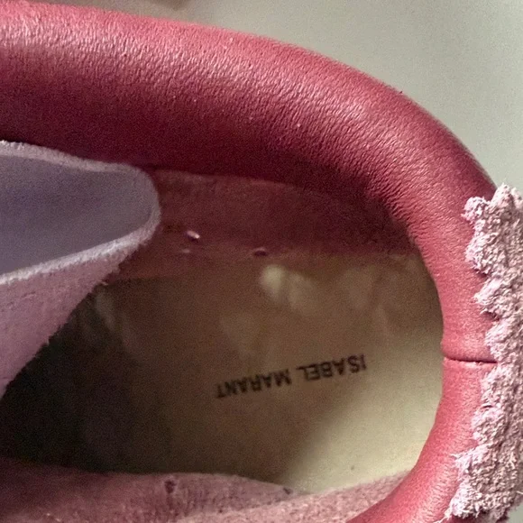 Isabel Marant Pink and Purple wedge Sneakers - Picture 3 of 12